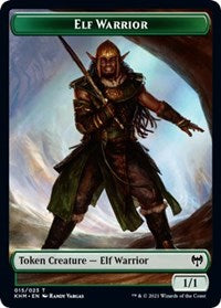 Elf Warrior // Replicated Ring Double-Sided Token [Kaldheim Tokens]