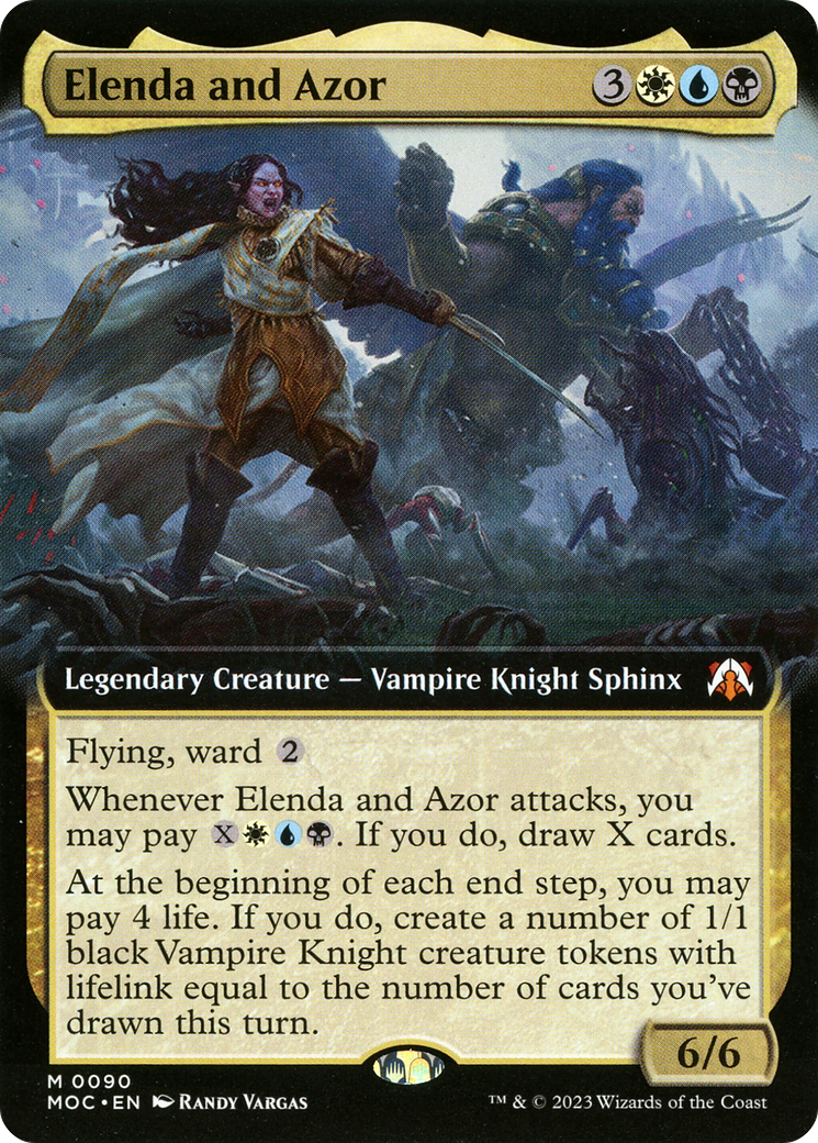 Elenda and Azor (Extended Art) [March of the Machine Commander]