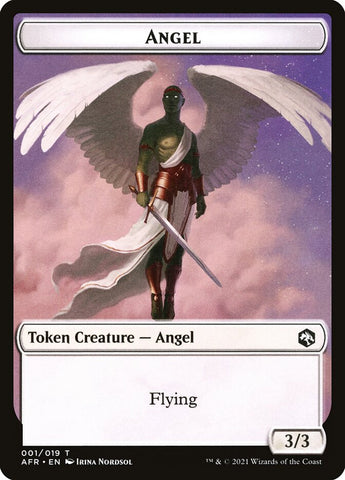 Angel // Dog Illusion Double-Sided Token [Dungeons & Dragons: Adventures in the Forgotten Realms Tokens]