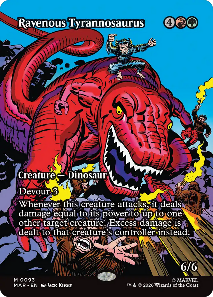 Ravenous Tyrannosaurus (Borderless) [Marvel Universe: Eternal-Legal]