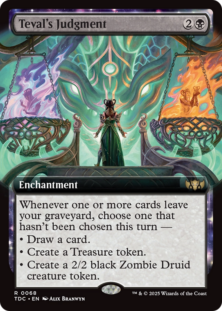 Teval's Judgment (Extended Art) [Tarkir: Dragonstorm Commander]
