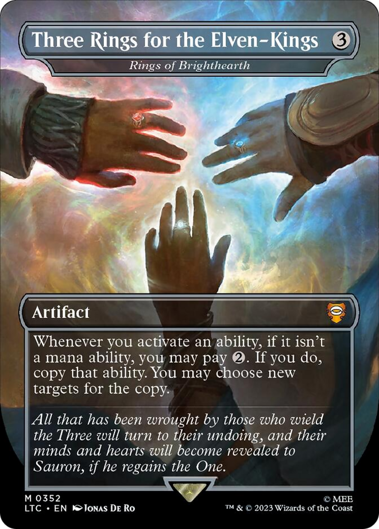 Three Rings for the Elven-Kings - Rings of Brighthearth (Borderless) [The Lord of the Rings: Tales of Middle-Earth Commander]