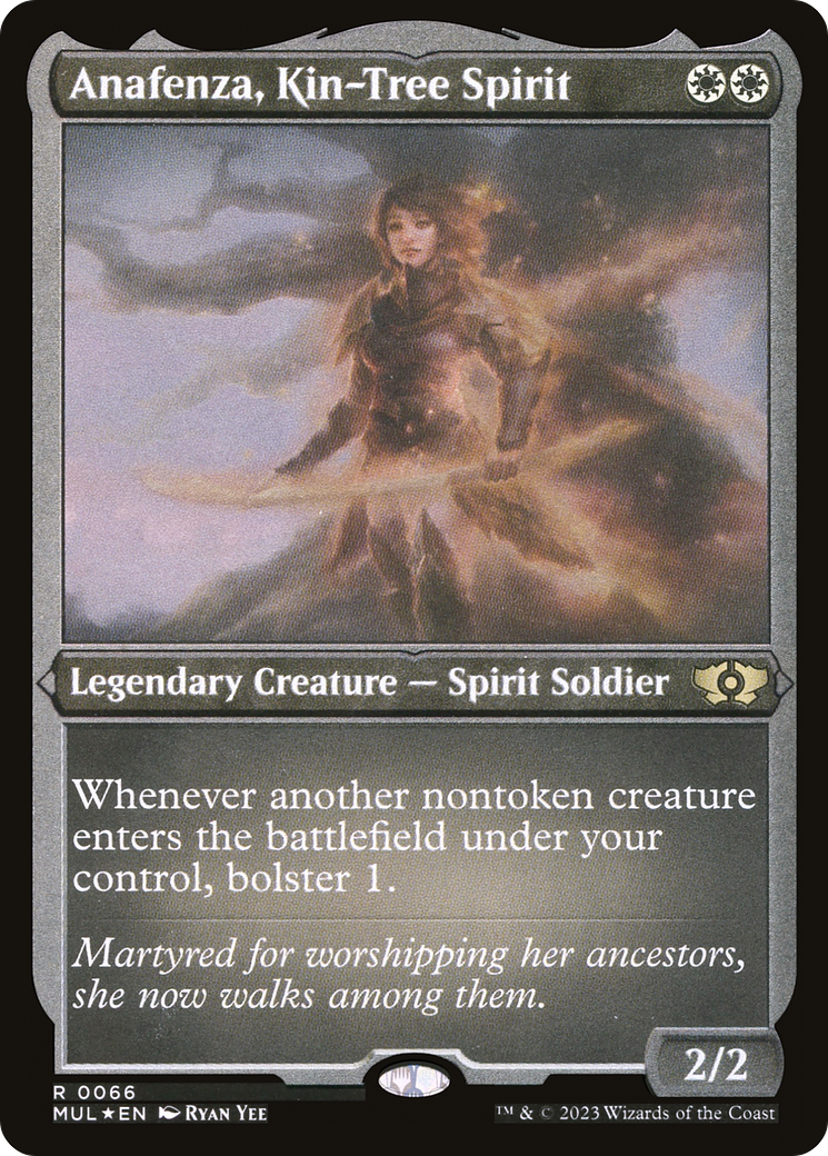 Anafenza, Kin-Tree Spirit (Foil Etched) [Multiverse Legends]