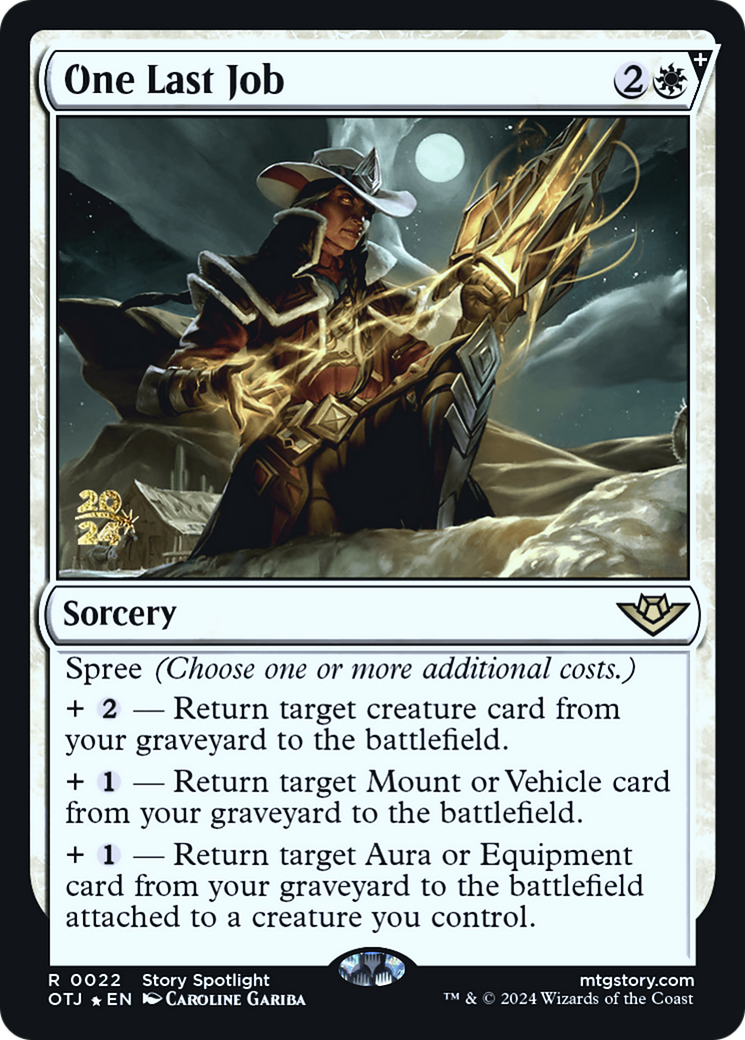 One Last Job [Outlaws of Thunder Junction Prerelease Promos]