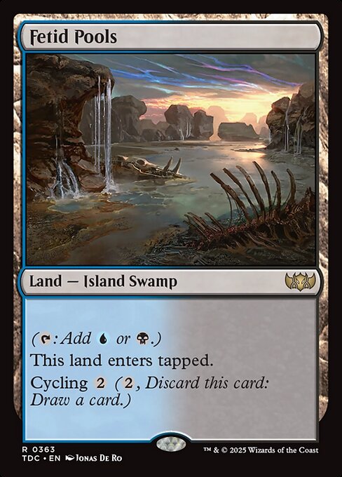 Fetid Pools (TDC 363) [Tarkir: Dragonstorm Commander]