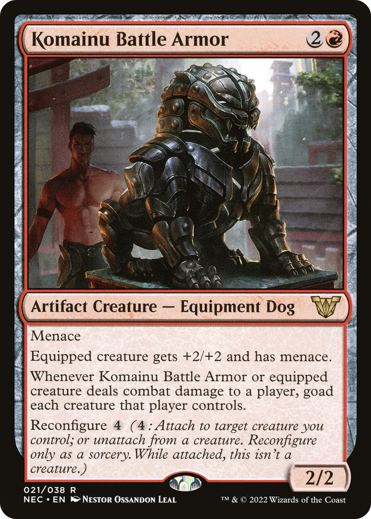 Komainu Battle Armor [Kamigawa: Neon Dynasty Commander]