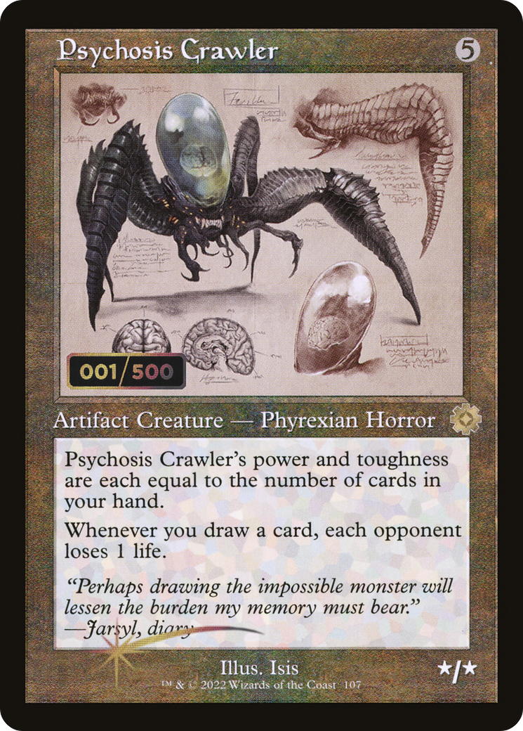 Psychosis Crawler (Retro Schematic) (Serialized) [The Brothers' War Retro Artifacts]