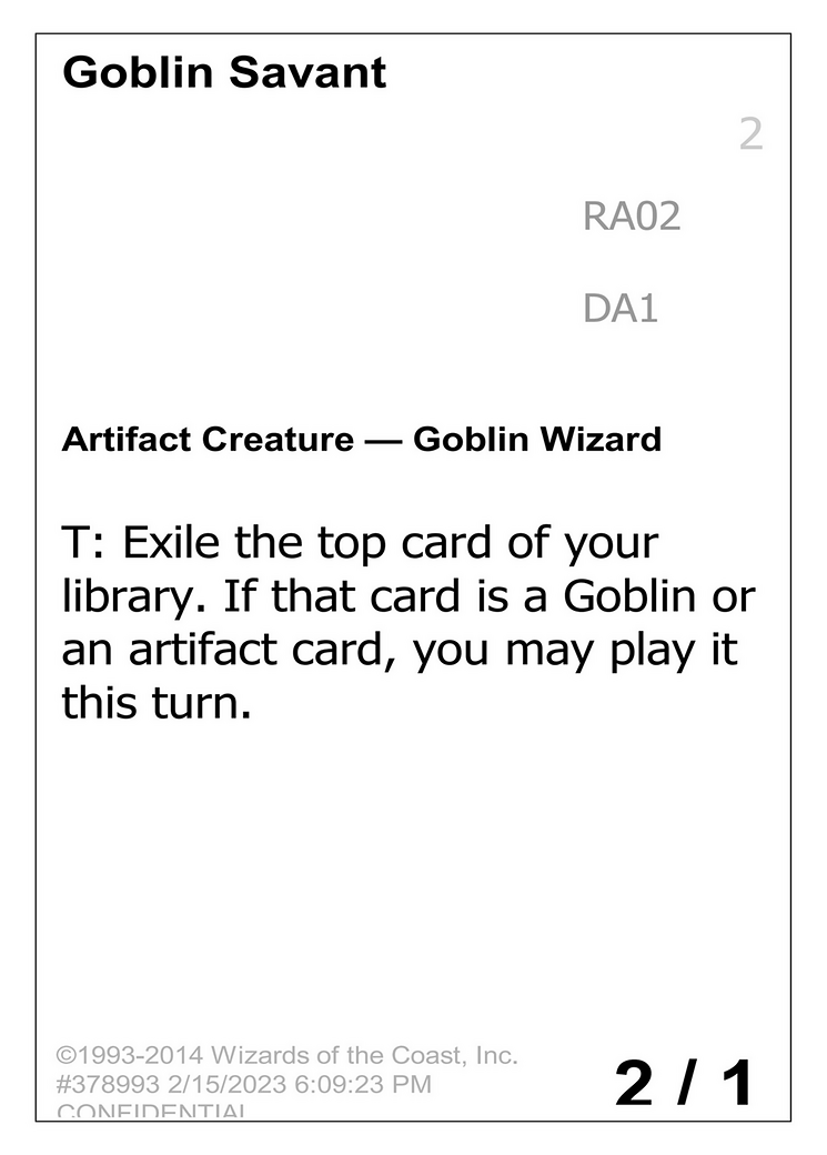 Goblin Savant [Unknown Event]