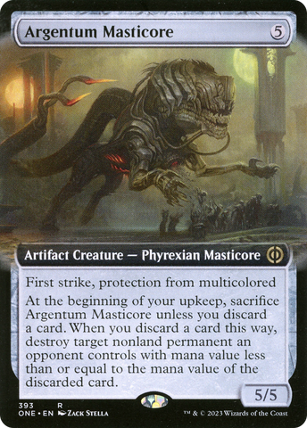 Argentum Masticore (Extended Art) [Phyrexia: All Will Be One]