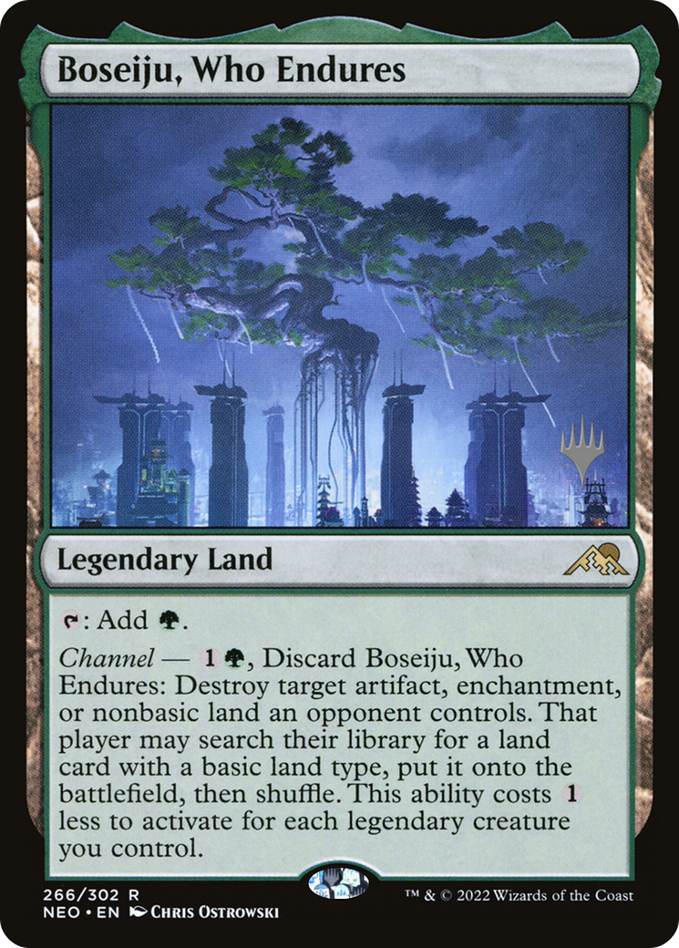 Boseiju, Who Endures (Promo Pack) [Kamigawa: Neon Dynasty Promos]