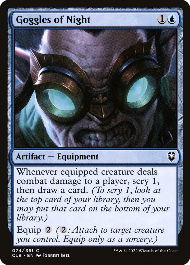 Goggles of Night [Commander Legends: Battle for Baldur's Gate]