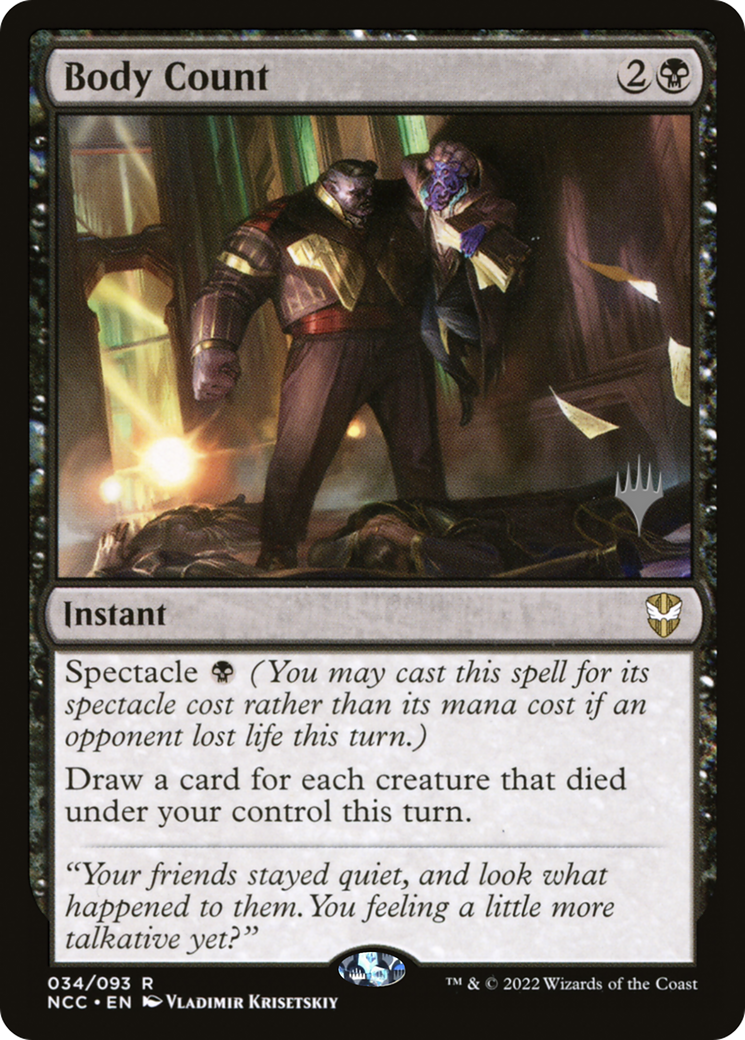 Body Count (Promo Pack) [Streets of New Capenna Commander Promos]