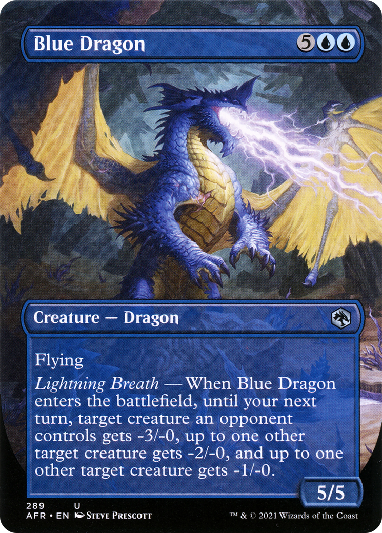 Blue Dragon (Borderless Alternate Art) [Dungeons & Dragons: Adventures in the Forgotten Realms]