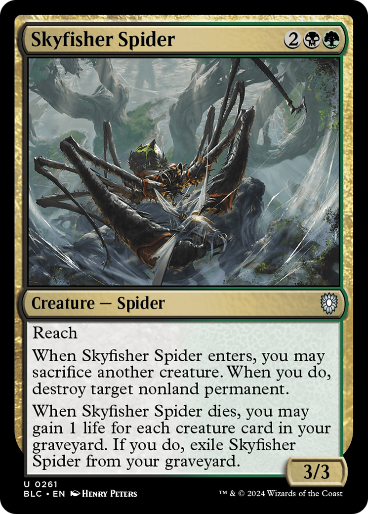 Skyfisher Spider [Bloomburrow Commander]