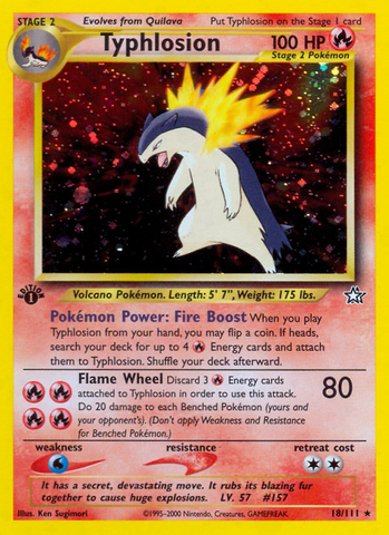 Typhlosion (18/111) [Neo Genesis 1st Edition]