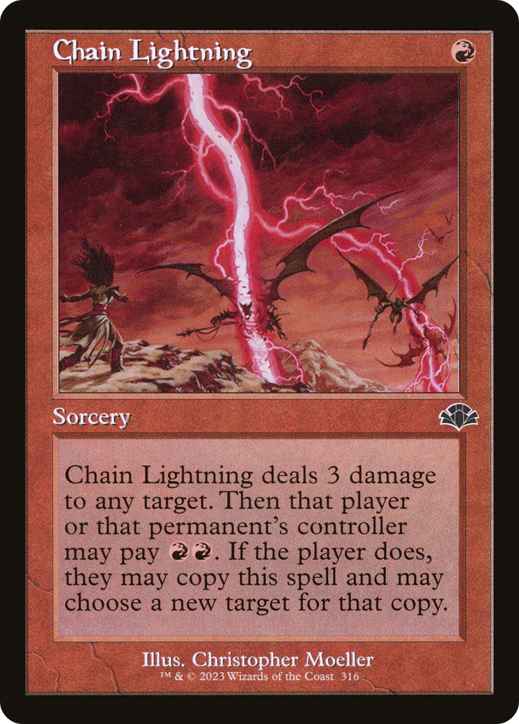 Chain Lightning (Retro) [Dominaria Remastered]