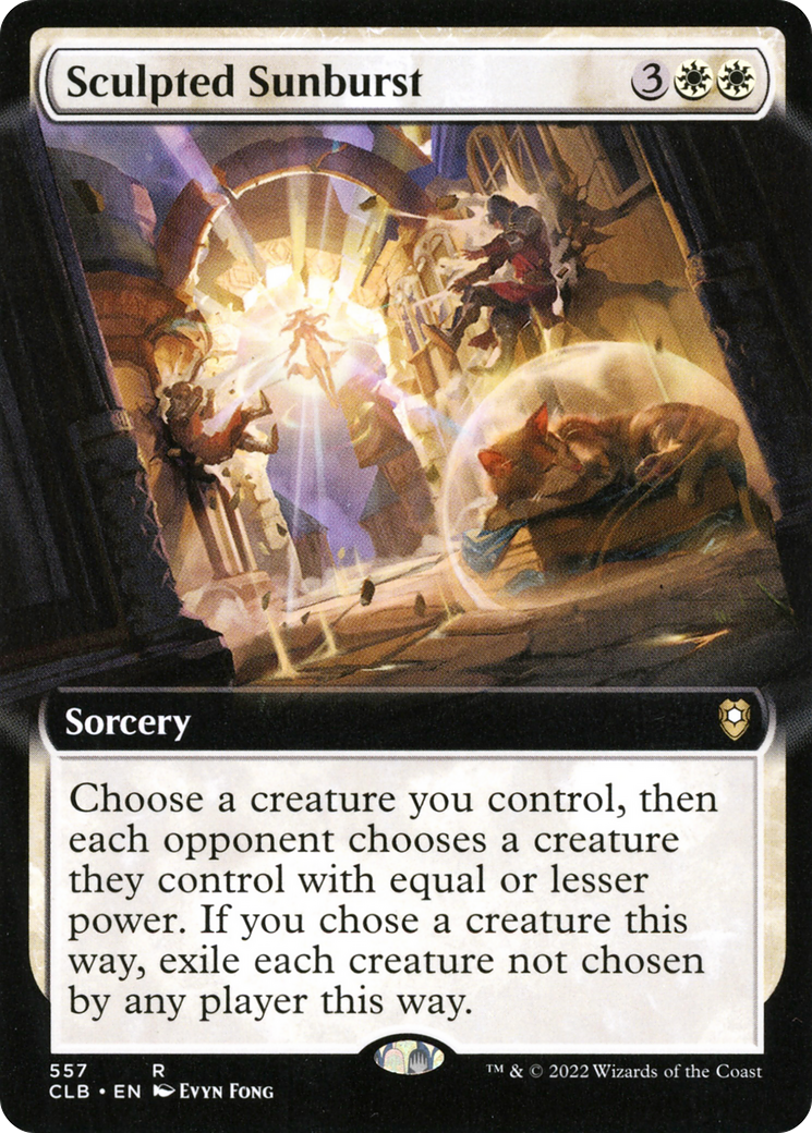 Sculpted Sunburst (Extended Art) [Commander Legends: Battle for Baldur's Gate]