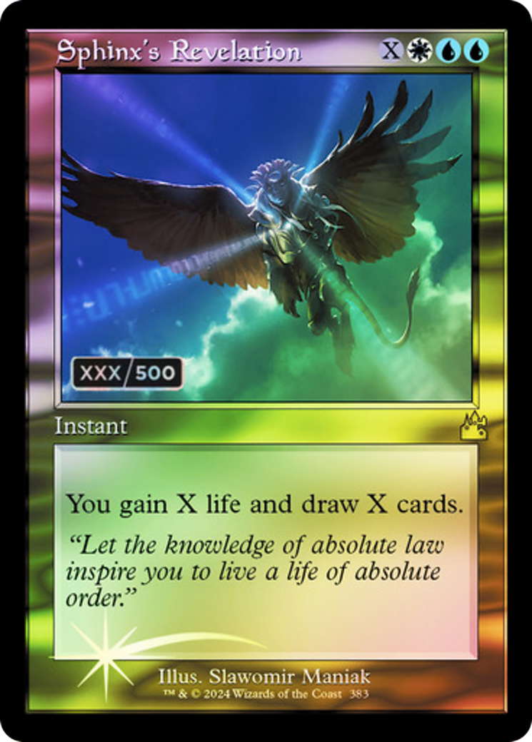 Sphinx's Revelation (Retro) (Serialized) [Ravnica Remastered]