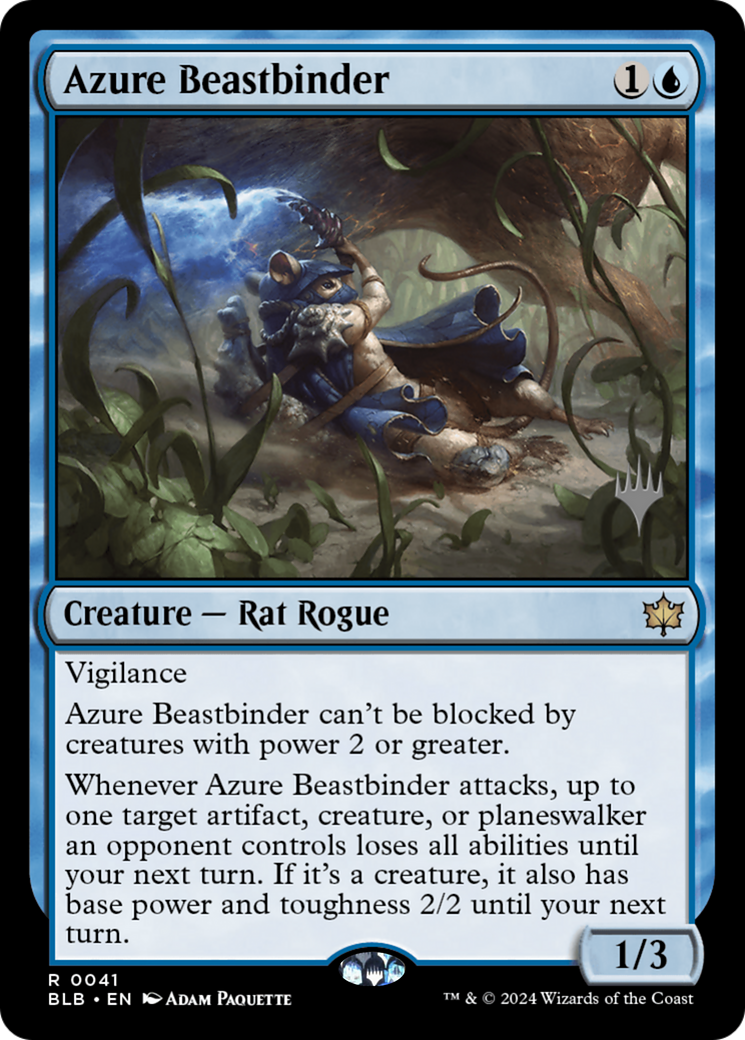 Azure Beastbinder (Promo Pack) [Bloomburrow Promos]