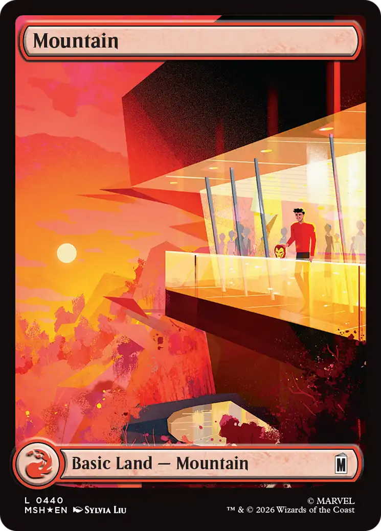 Mountain (0440) (Surge Foil) [Marvel Super Heroes]