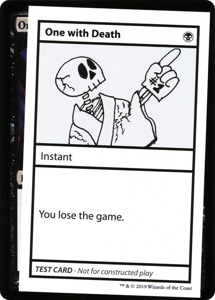 One with Death (2021 Edition) [Mystery Booster Playtest Cards]