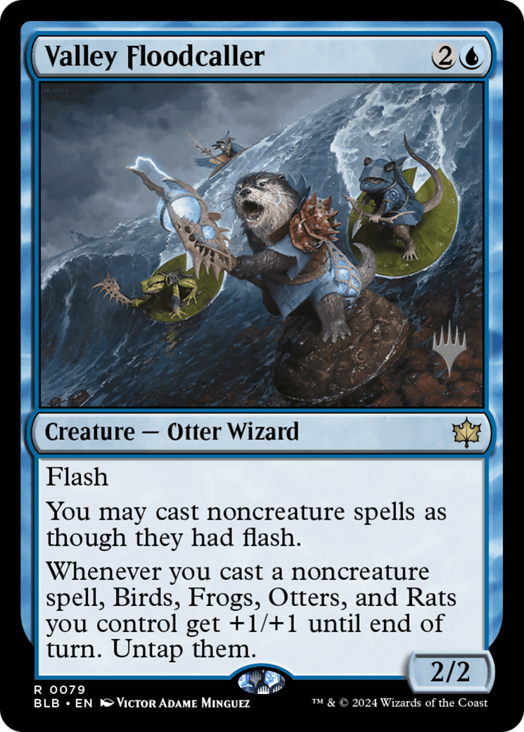 Valley Floodcaller (Promo Pack) [Bloomburrow Promos]