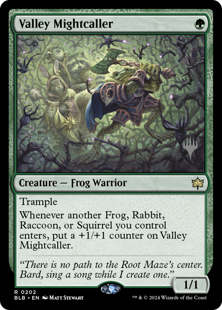 Valley Mightcaller (Promo Pack) [Bloomburrow Promos]