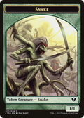 Snake (017) // Saproling Double-Sided Token [Commander 2015 Tokens]