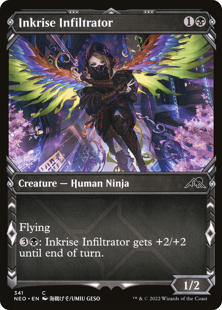 Inkrise Infiltrator (Showcase Ninja) [Kamigawa: Neon Dynasty]