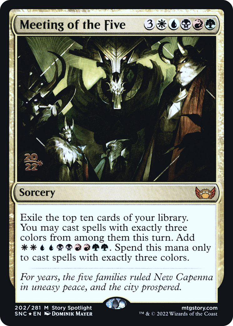 Meeting of the Five [Streets of New Capenna Prerelease Promos]