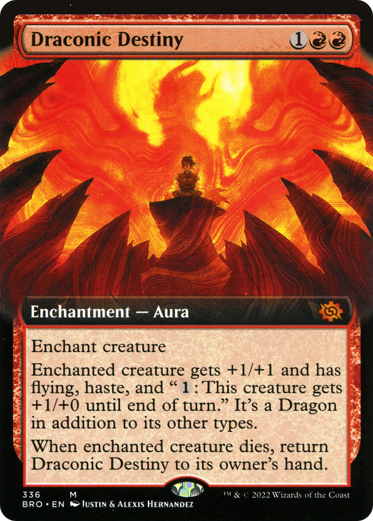 Draconic Destiny (Extended Art) [The Brothers' War]