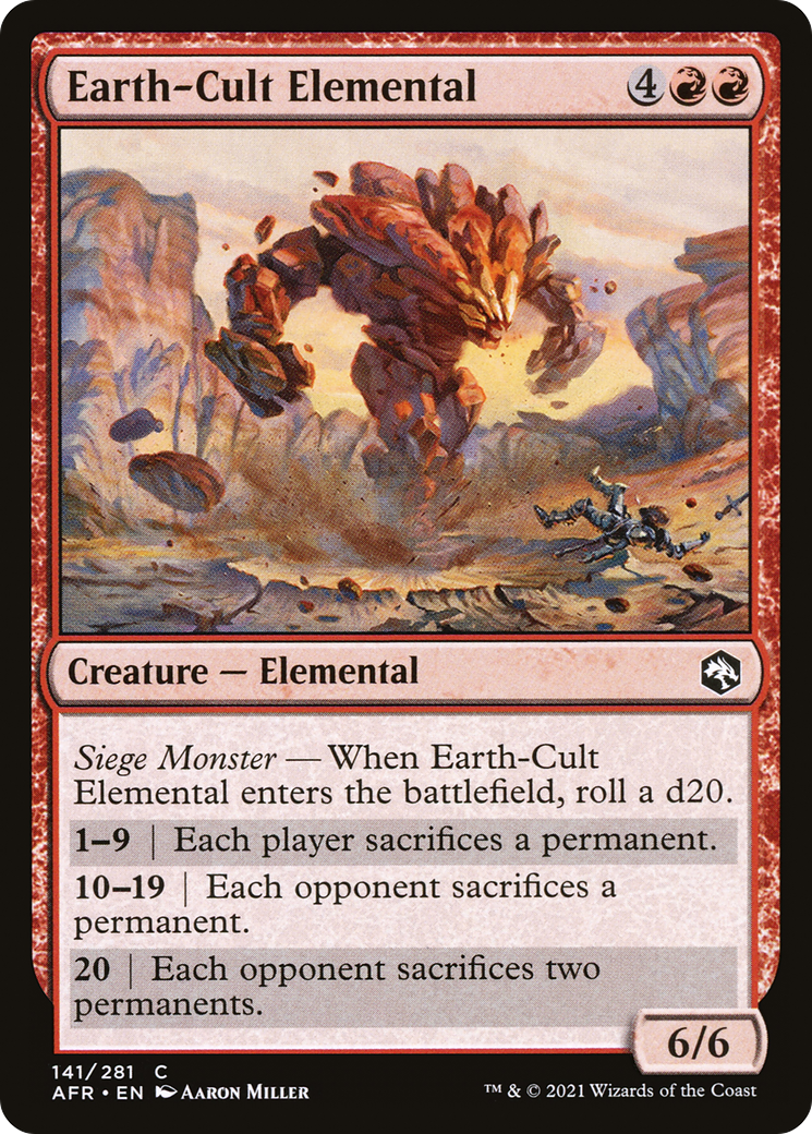 Earth-Cult Elemental [Dungeons & Dragons: Adventures in the Forgotten Realms]