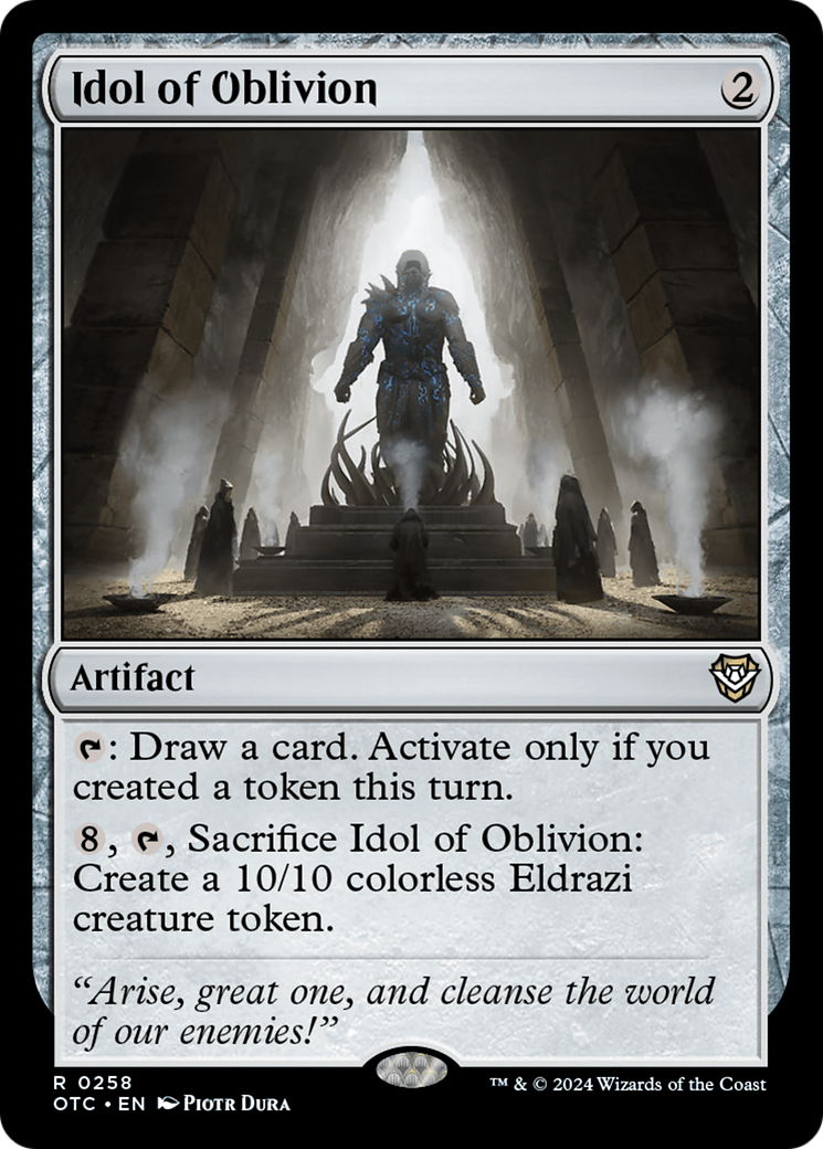 Idol of Oblivion [Outlaws of Thunder Junction Commander]