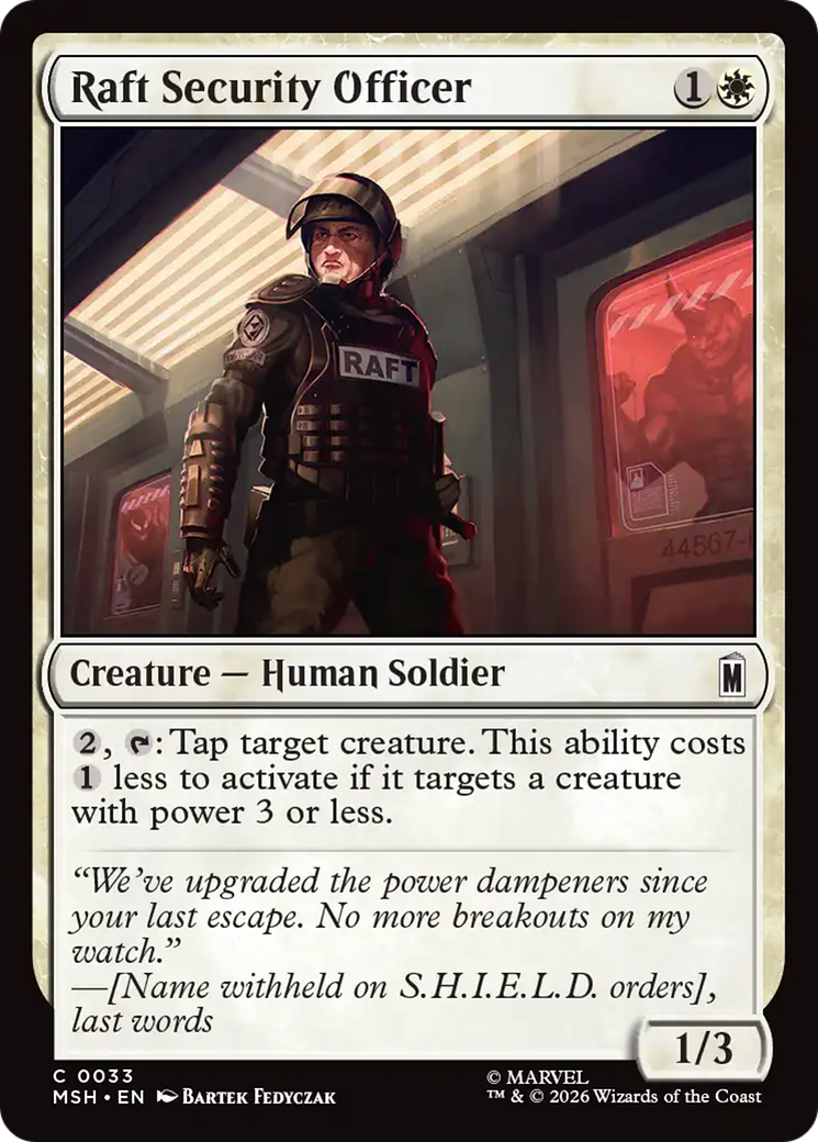 Raft Security Officer [Marvel Super Heroes]