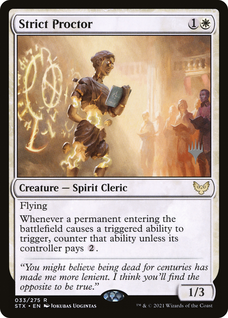 Strict Proctor (Promo Pack) [Strixhaven: School of Mages Promos]
