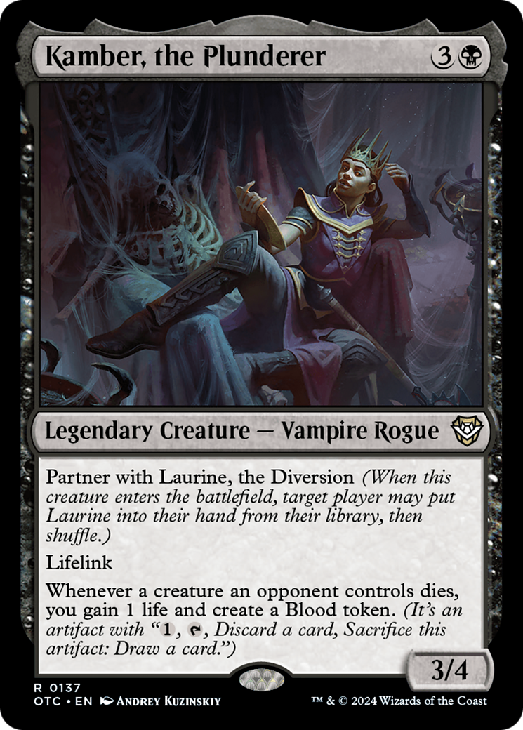 Kamber, the Plunderer [Outlaws of Thunder Junction Commander]