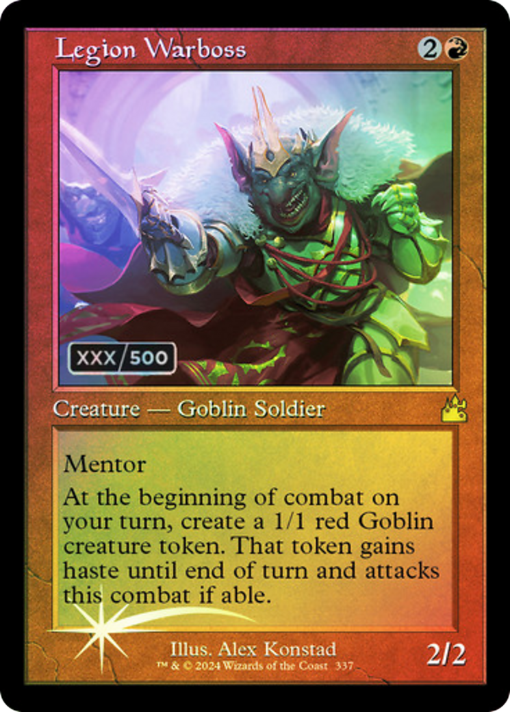Legion Warboss (Retro) (Serialized) [Ravnica Remastered]