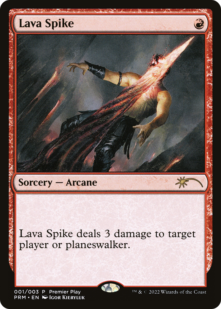 Lava Spike (Premier Play) [Pro Tour Promos]