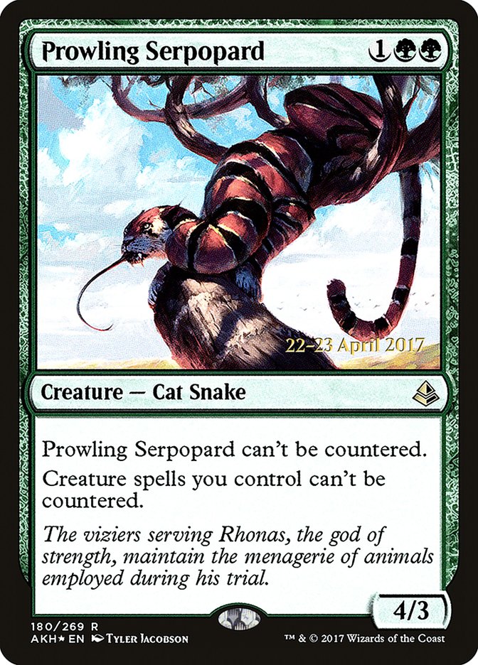 Prowling Serpopard [Amonkhet Prerelease Promos]